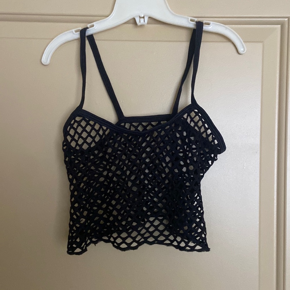 Fishnet crop top